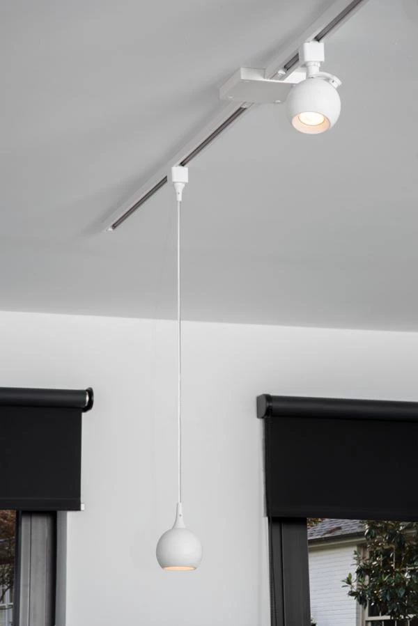 Lucide TRACK FAVORI Track spot - 1-circuit Track lighting system - 1xGU10 - White (Extension) - ambiance 6